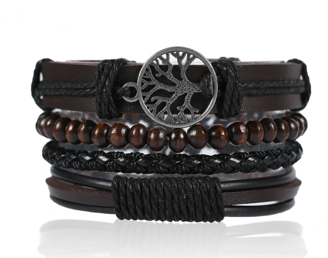 Watch & Bracelet (Dark Brown)