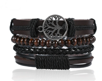 Watch & Bracelet (Dark Brown)